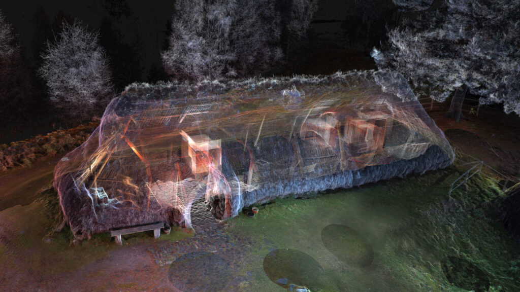 Point cloud from laser scan data