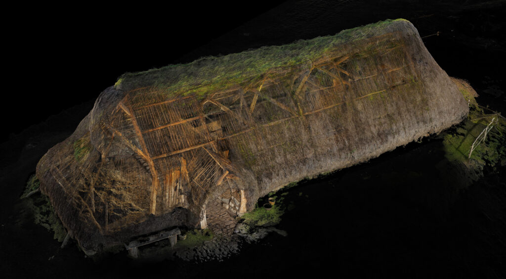 Point cloud from laser scan data