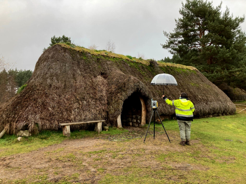Tacksman's House during 3D recording