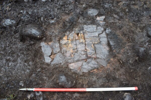 Pre-excavation of the hearth