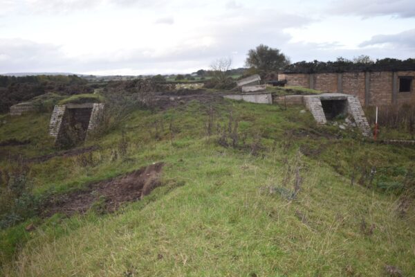 Air raid bunker entrances Air raid bunker entrances