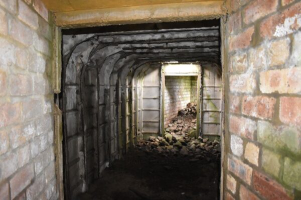 Inside an air raid bunker Inside an air raid bunker