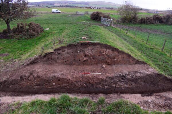 Section through a blast shelter bank Section through a blast shelter bank