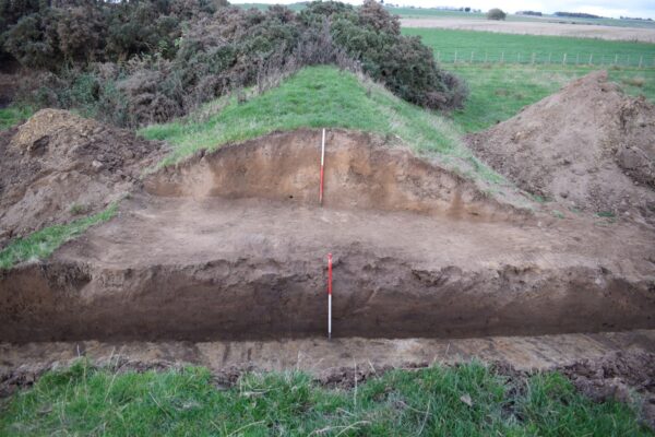 Section through a blast shelter bank Section through a blast shelter bank