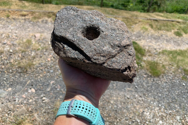 Rotary quern fragment Rotary quern fragment
