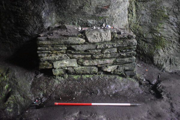 The altar within St Columba's Cave The altar within St Columba's Cave