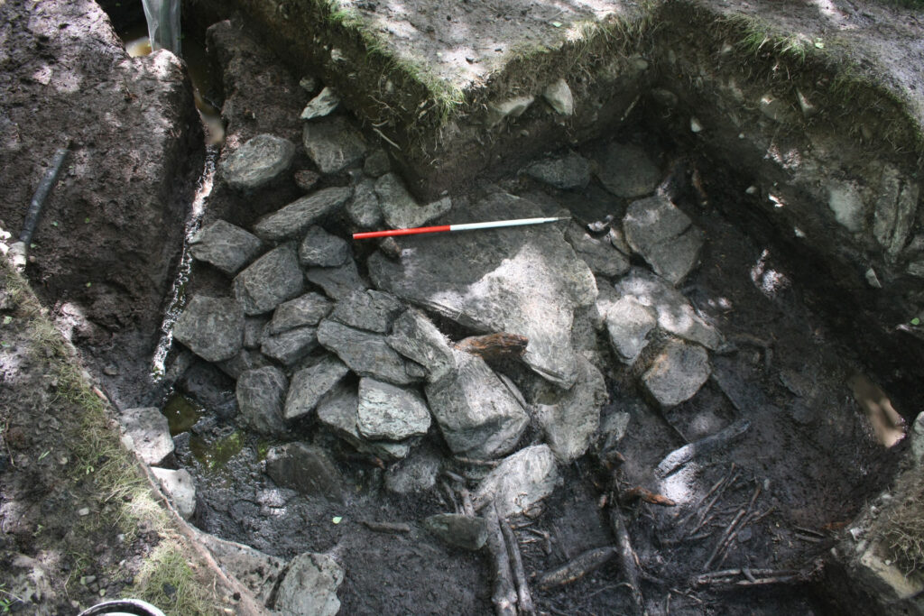 The stone base of oven 1 The stone base of oven 1