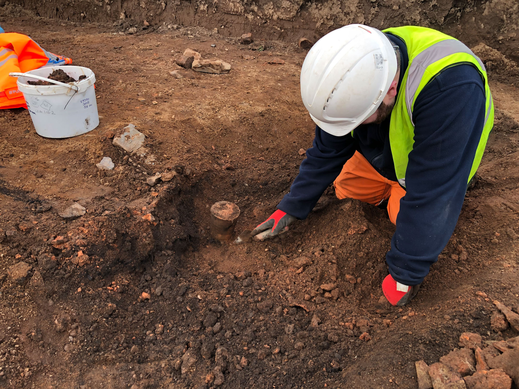 Excavating the possible Medieval kiln