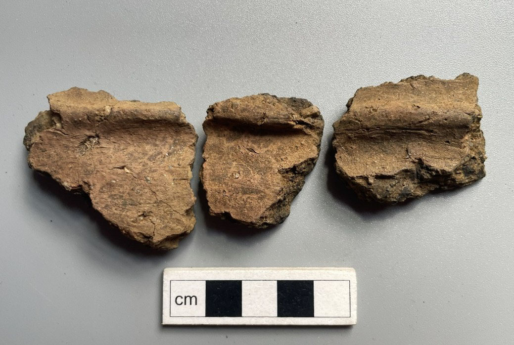 Neolithic pottery fragment with cordon