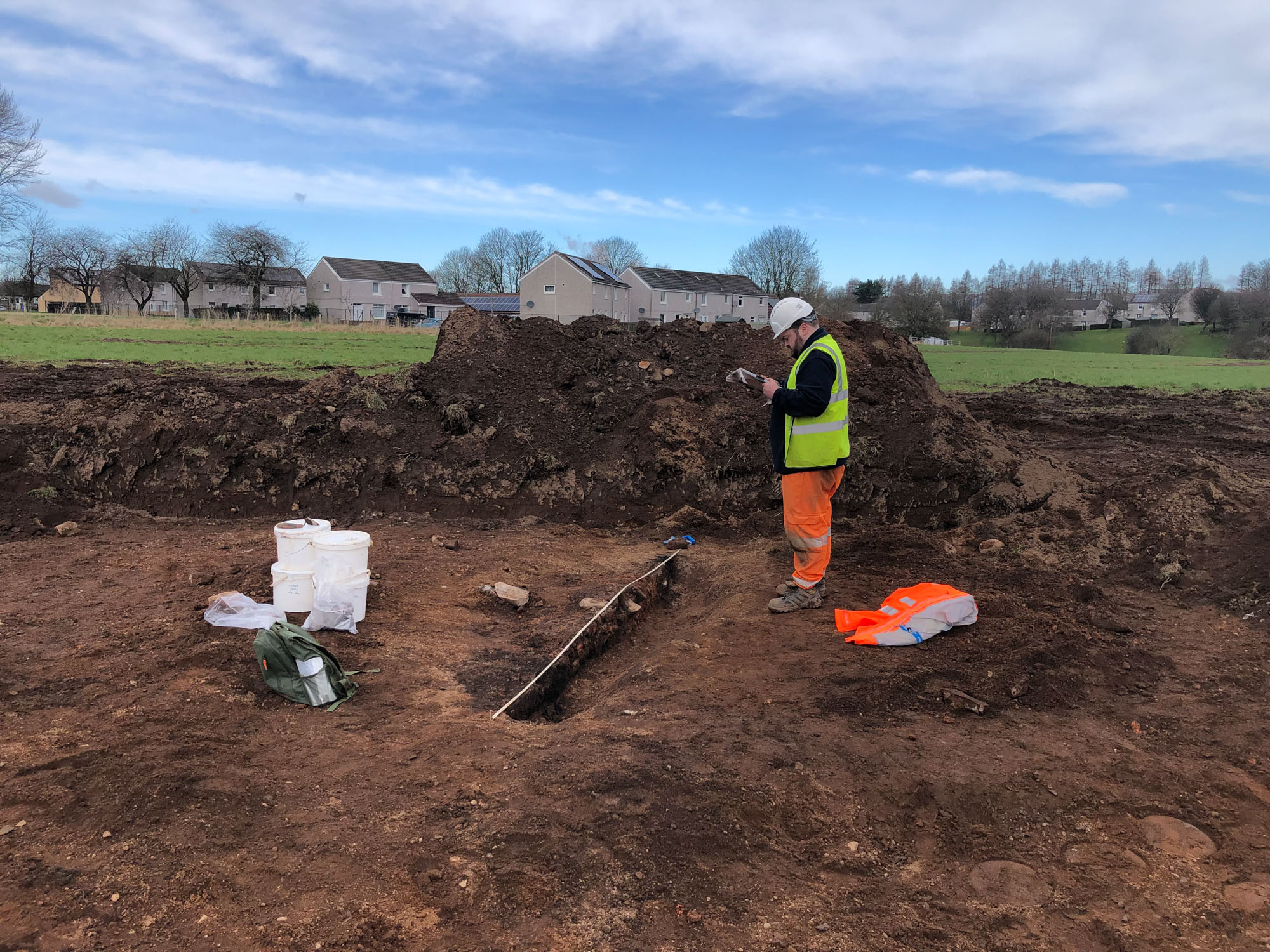 Recording the possible Medieval kiln