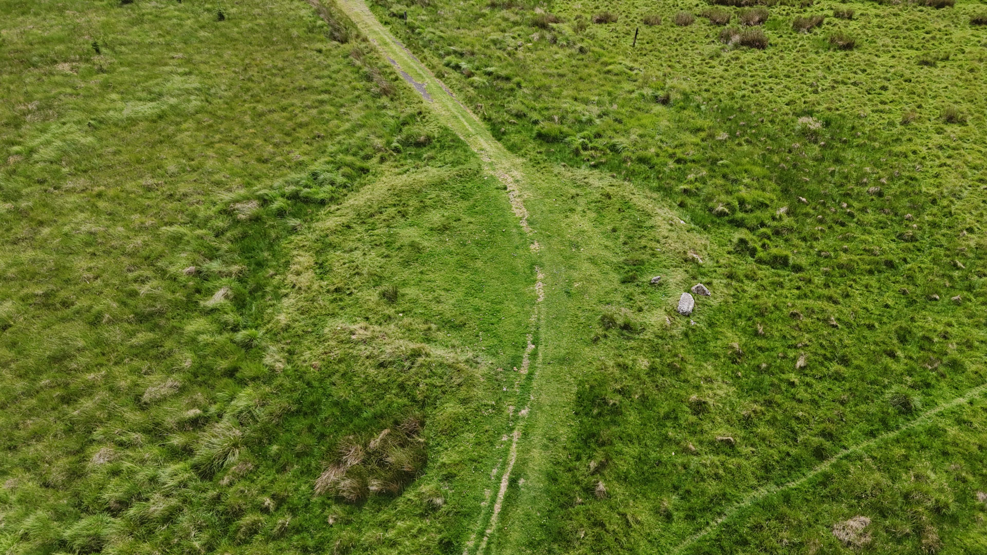 Smittons Bridge kerbed cairn pre-excavation